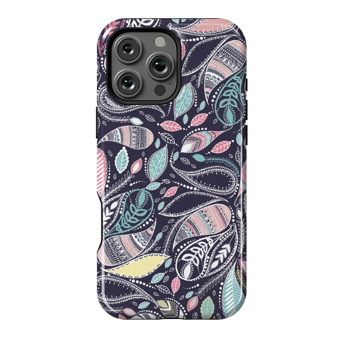 iPhone 16 Pro Max StrongFit Paisley Princess by Rose Halsey