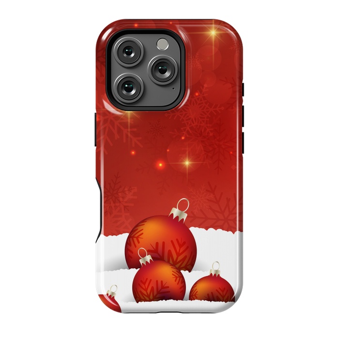 iPhone 16 Pro StrongFit Red Christmas by Texnotropio