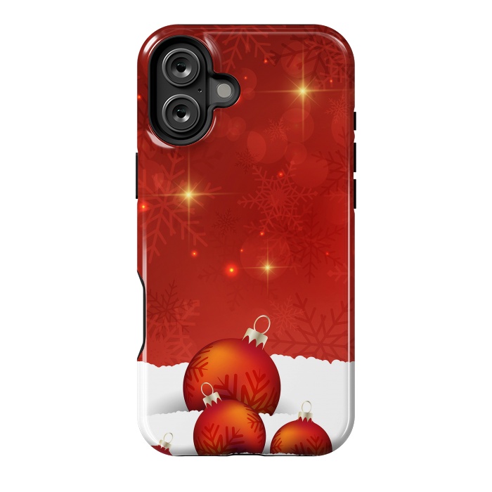 iPhone 16 Plus StrongFit Red Christmas by Texnotropio