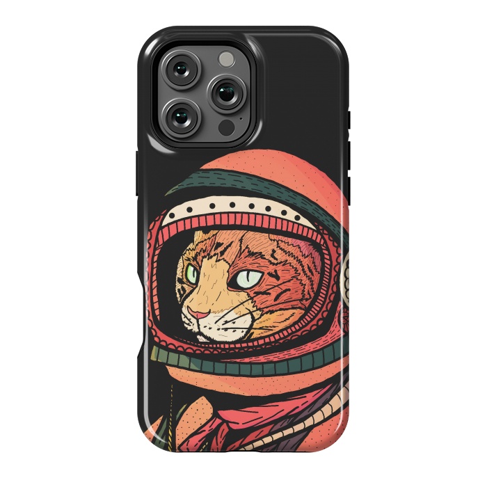 iPhone 16 Pro Max StrongFit The ginger space cat by Steve Wade (Swade)