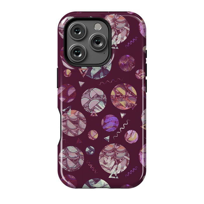 iPhone 16 Pro StrongFit Pop art geo circles and watermelon pattern by Oana 