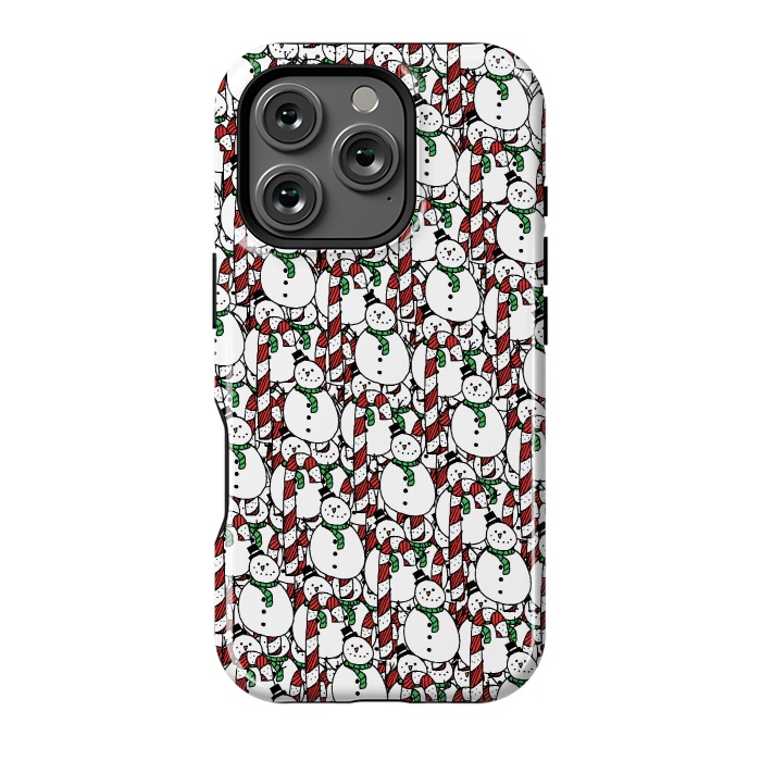 iPhone 16 Pro StrongFit Snowman pattern by Steve Wade (Swade)