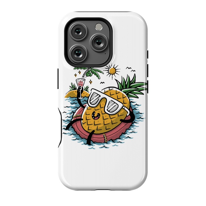 iPhone 16 Pro StrongFit Pineapple Relaxing by Afif Quilimo