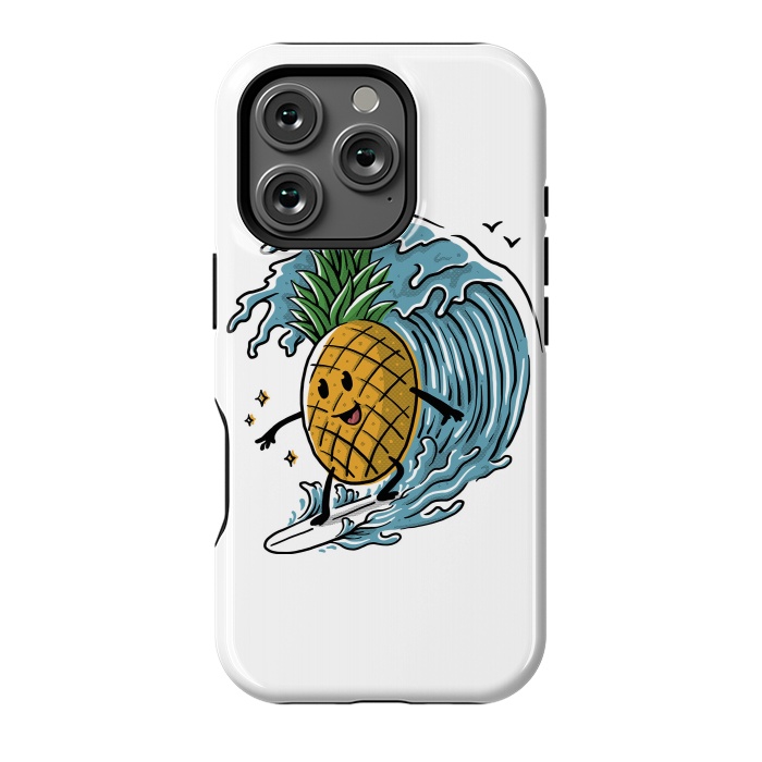 iPhone 16 Pro StrongFit Pineapple Surfing by Afif Quilimo