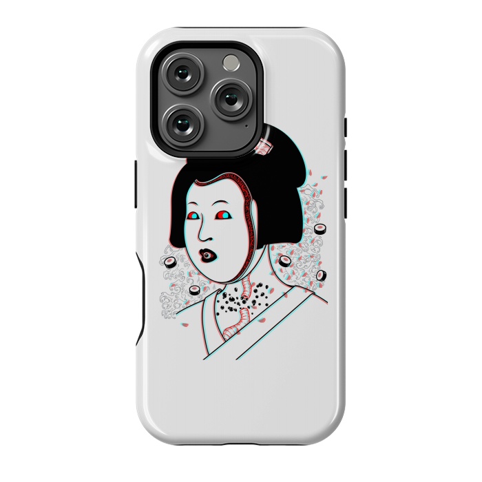 iPhone 16 Pro StrongFit Psychedelic Geisha by Pigboom