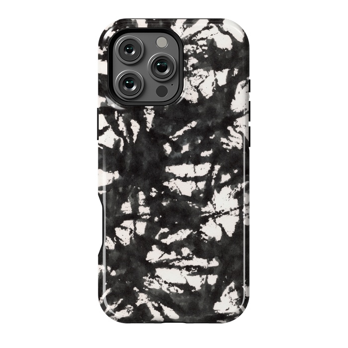 iPhone 16 Pro Max StrongFit Black Watercolor Stamp by Hanny Agustine