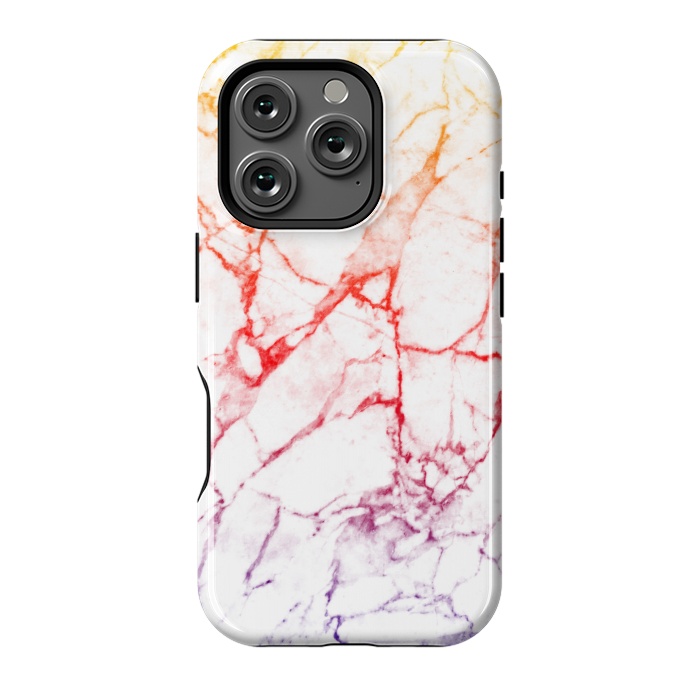 iPhone 16 Pro StrongFit Colour gradient marble texture by Oana 