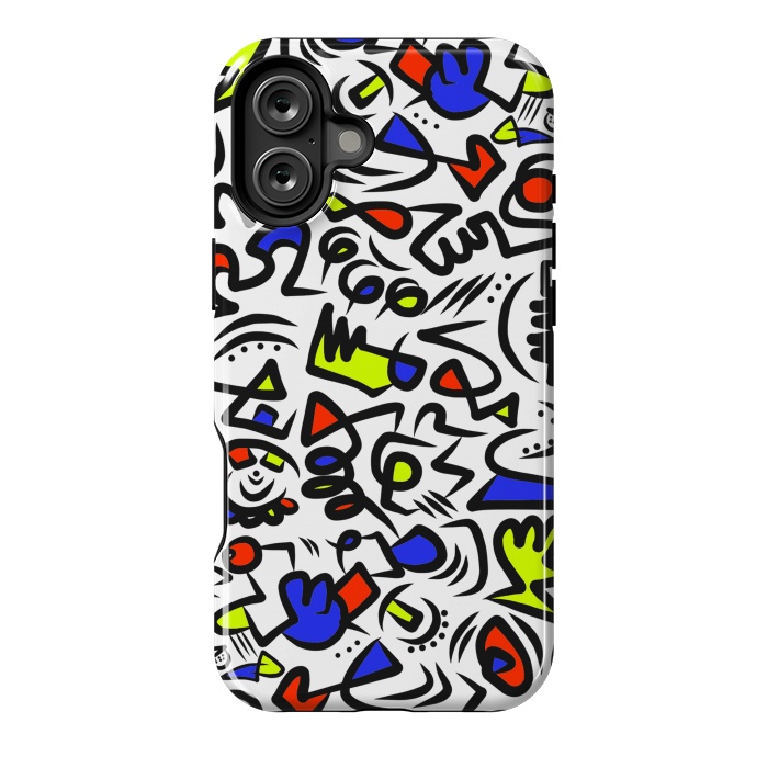 iPhone 16 Plus StrongFit Mondrian Abstract by Hanny Agustine