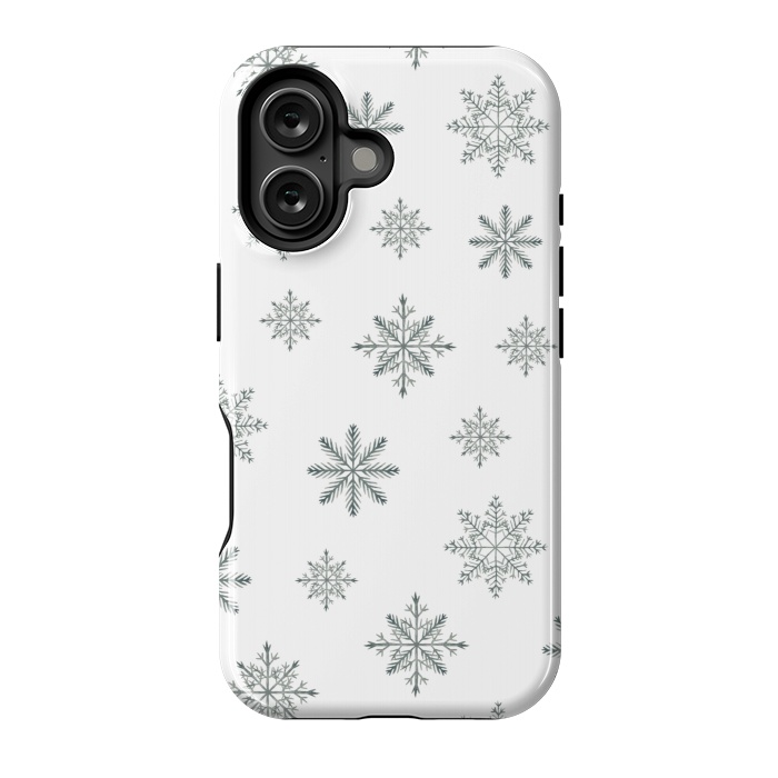 iPhone 16 StrongFit Snowflakes by Julia Badeeva