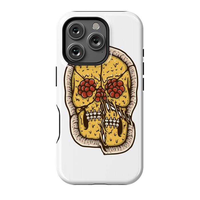 iPhone 16 Pro StrongFit pizza Skull by Afif Quilimo