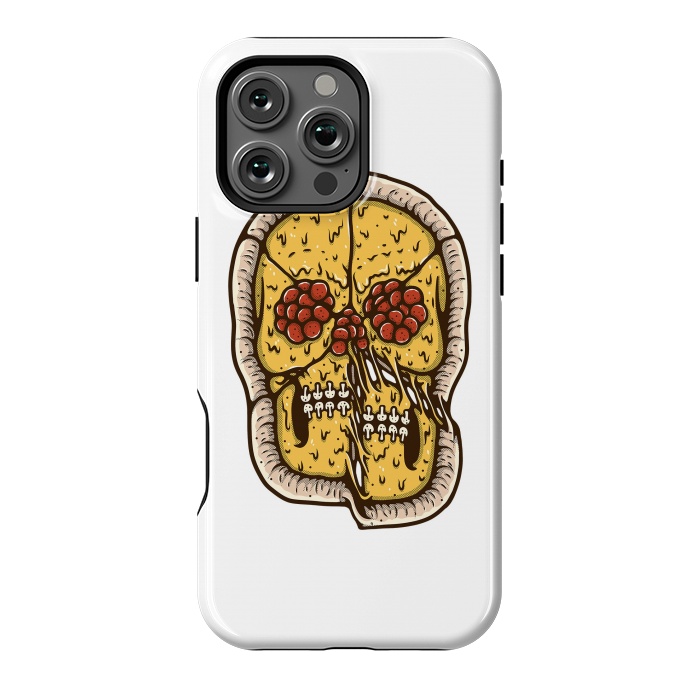 iPhone 16 Pro Max StrongFit pizza Skull by Afif Quilimo