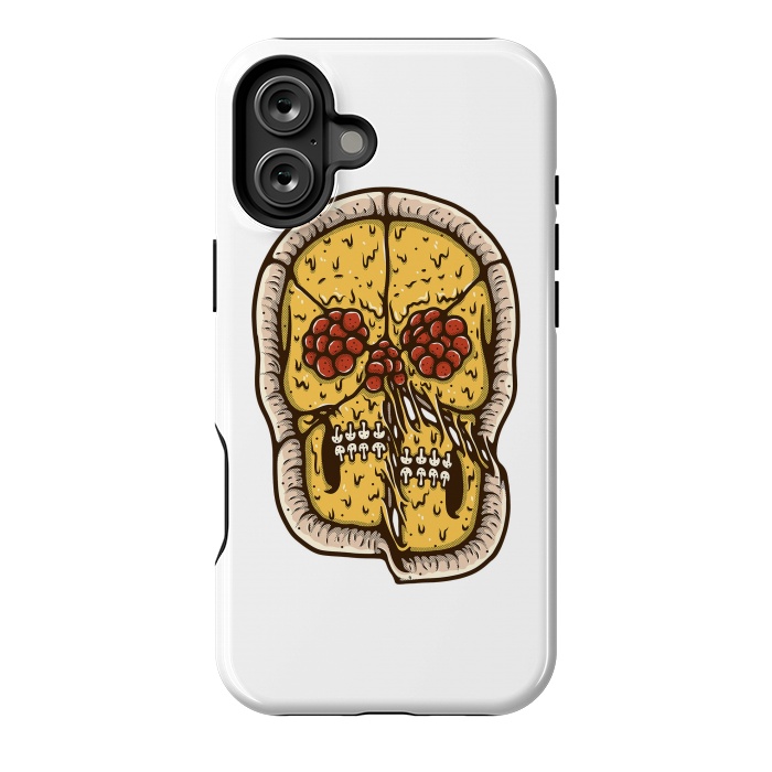 iPhone 16 Plus StrongFit pizza Skull by Afif Quilimo