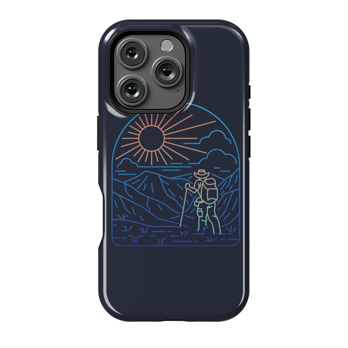 iPhone 16 Pro StrongFit Hiker Line by Afif Quilimo