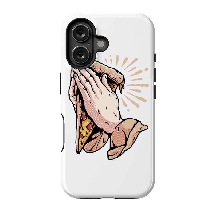 iPhone 16 StrongFit Pray for Pizza by Afif Quilimo