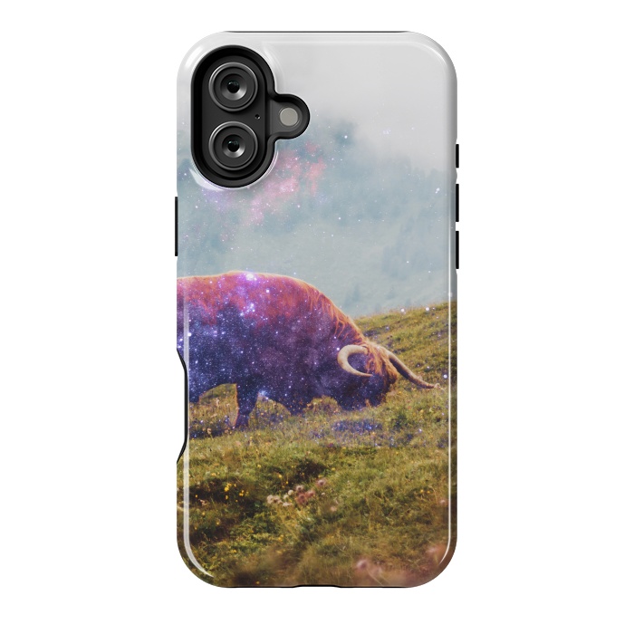 iPhone 16 Plus StrongFit Space Cow Series I by Uma Prabhakar Gokhale