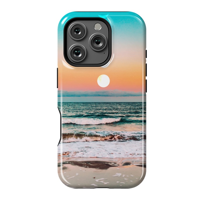 iPhone 16 Pro StrongFit Beach Moon by Uma Prabhakar Gokhale