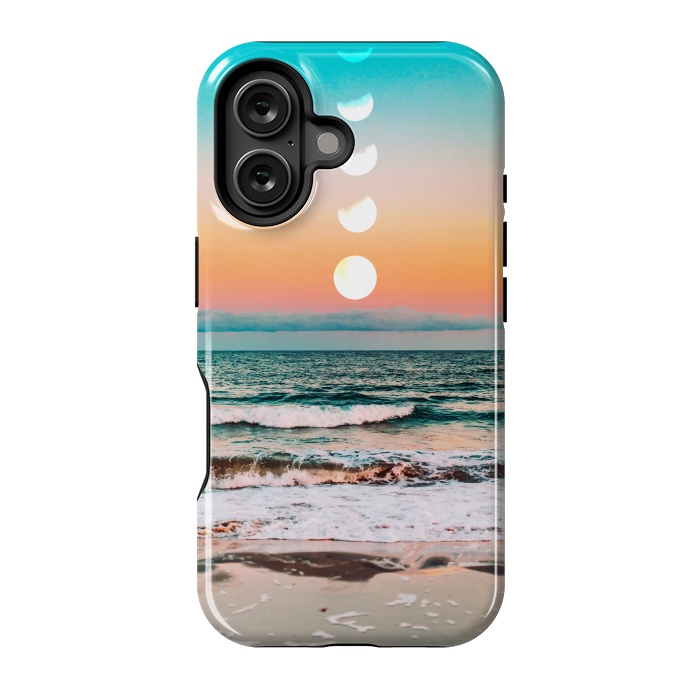 iPhone 16 StrongFit Beach Moon by Uma Prabhakar Gokhale