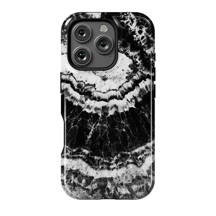 iPhone 16 Pro StrongFit Dark geode marble etxture by Oana 