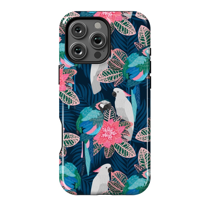 iPhone 16 Pro Max StrongFit Tropical birds by Julia Badeeva