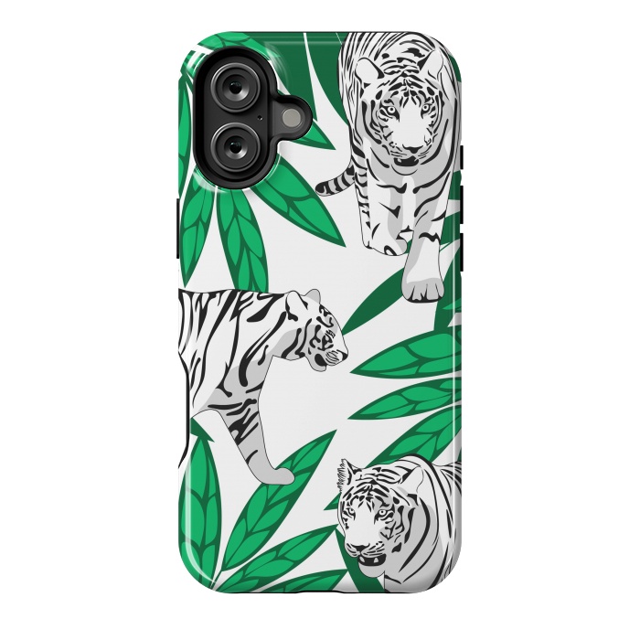 iPhone 16 Plus StrongFit White tigers by Julia Badeeva