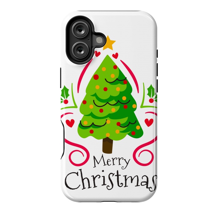 iPhone 16 Plus StrongFit merry xmas tree by haroulita