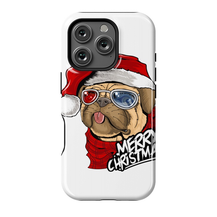 iPhone 16 Pro StrongFit cute santa dog  by haroulita