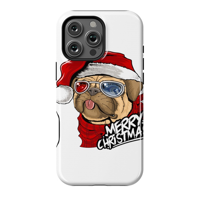 iPhone 16 Pro Max StrongFit cute santa dog  by haroulita