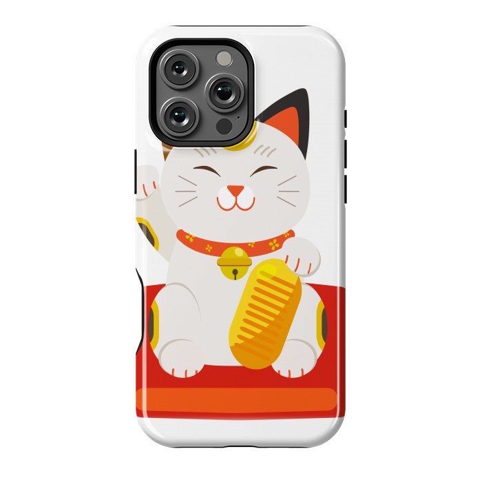 iPhone 16 Pro Max StrongFit lucky cat by haroulita