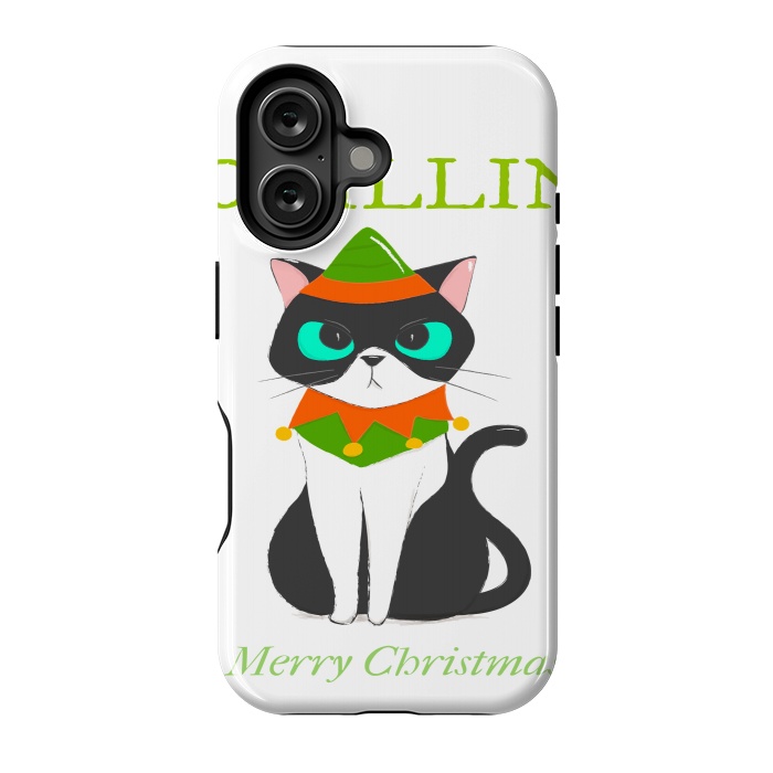 iPhone 16 StrongFit funny kitty by haroulita