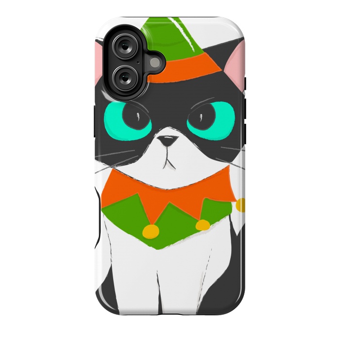 iPhone 16 Plus StrongFit funny kitty by haroulita