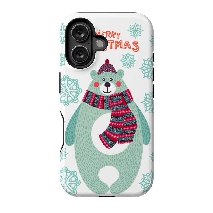 iPhone 16 StrongFit xmas bear by haroulita