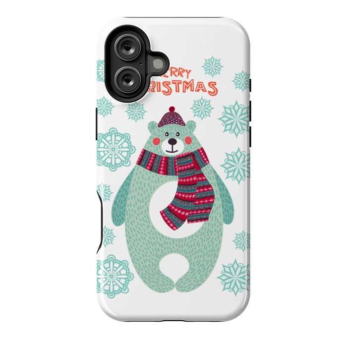 iPhone 16 Plus StrongFit xmas bear by haroulita