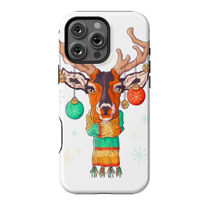 iPhone 16 Pro Max StrongFit christmas reindeer by haroulita