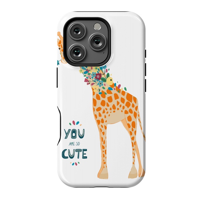 iPhone 16 Pro StrongFit cute giraffe by haroulita