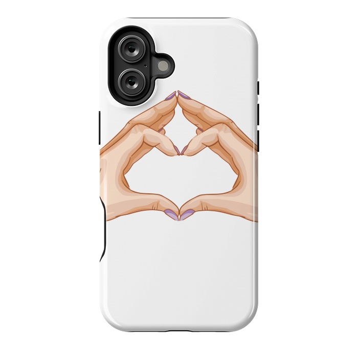 iPhone 16 Plus StrongFit heart hand  by haroulita