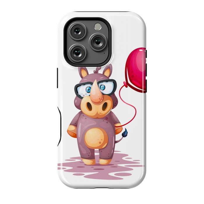 iPhone 16 Pro StrongFit cute rhino by haroulita