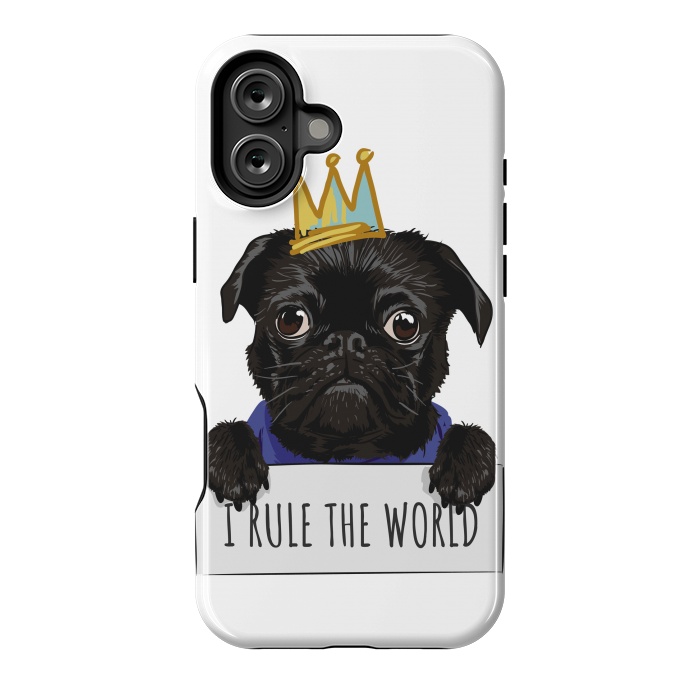 iPhone 16 Plus StrongFit pug by haroulita