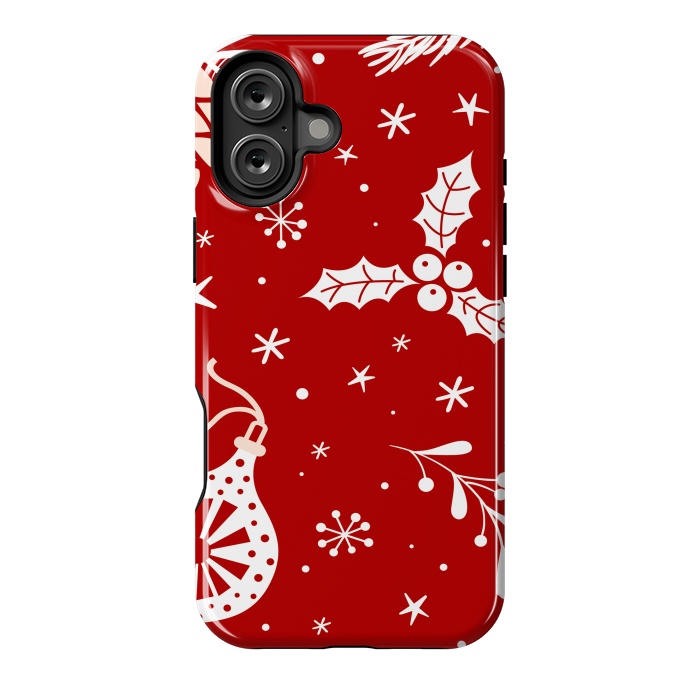 iPhone 16 Plus StrongFit christmas pattern by haroulita