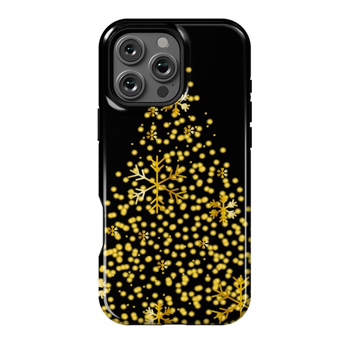 iPhone 16 Pro Max StrongFit golden christmas tree by haroulita