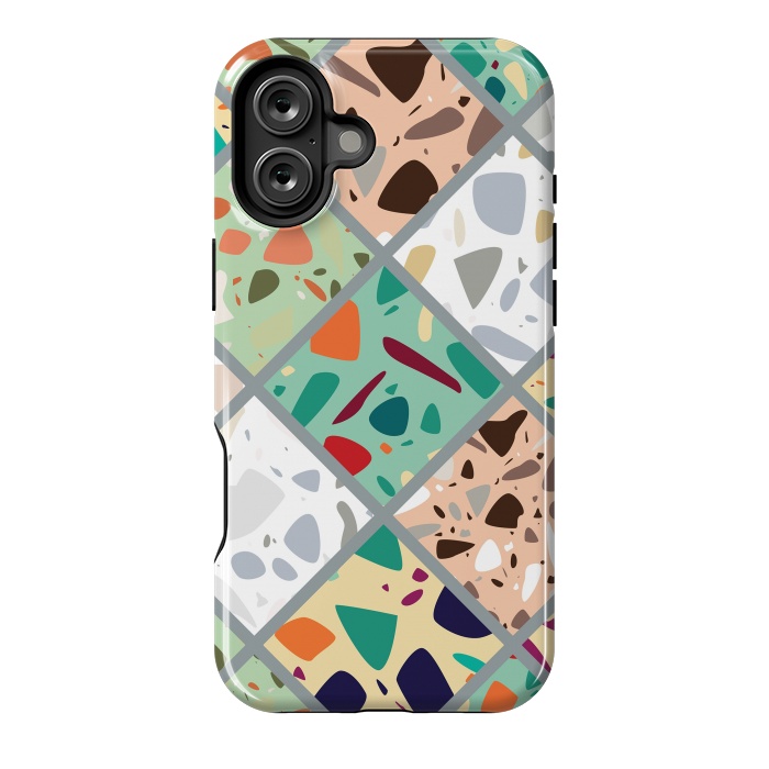 iPhone 16 Plus StrongFit Terrazzo 018 by Jelena Obradovic