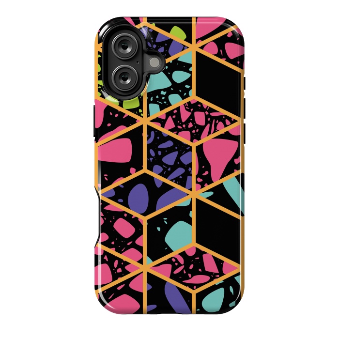 iPhone 16 Plus StrongFit Terrazzo 027 by Jelena Obradovic