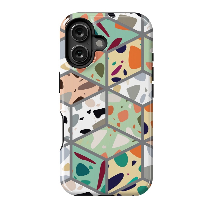 iPhone 16 StrongFit Terrazzo 029 by Jelena Obradovic