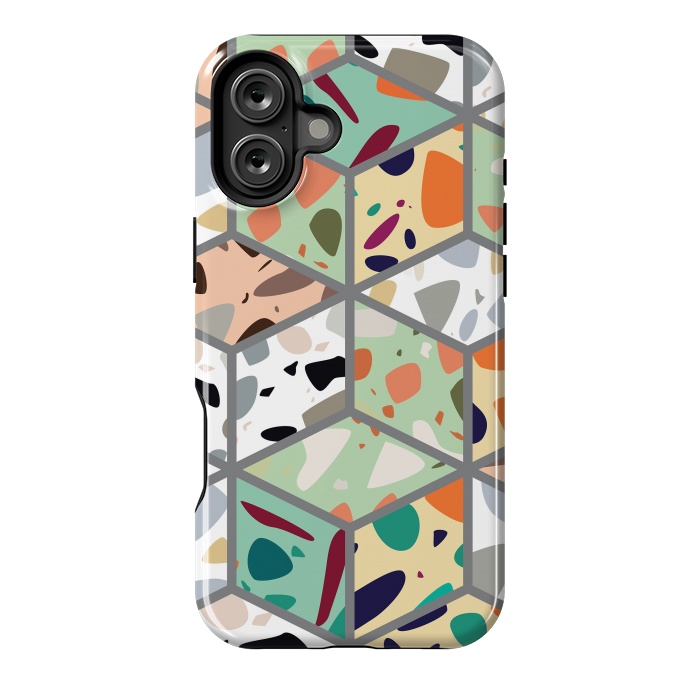 iPhone 16 Plus StrongFit Terrazzo 029 by Jelena Obradovic