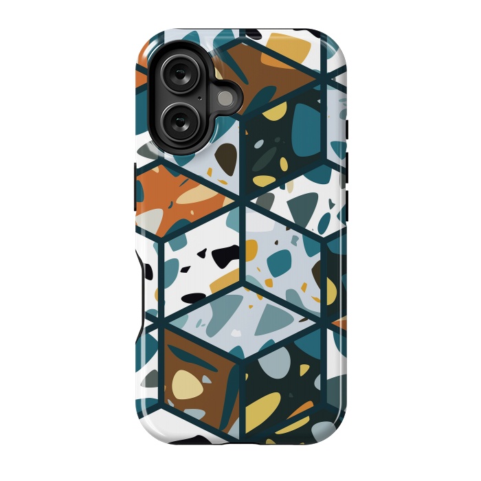 iPhone 16 StrongFit Terrazzo 030 by Jelena Obradovic