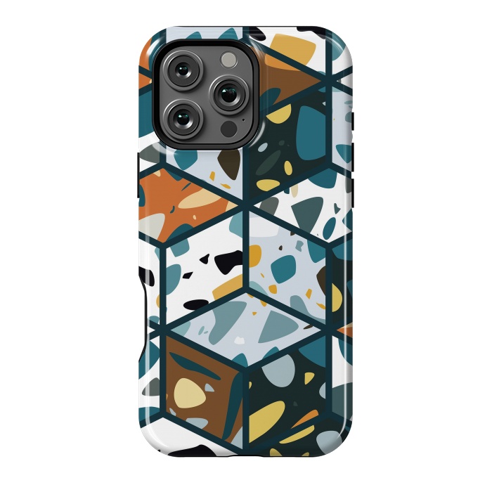 iPhone 16 Pro Max StrongFit Terrazzo 030 by Jelena Obradovic