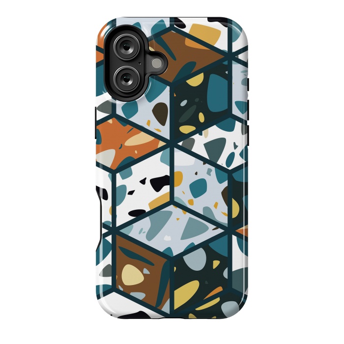 iPhone 16 Plus StrongFit Terrazzo 030 by Jelena Obradovic