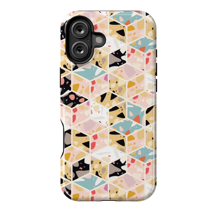 iPhone 16 Plus StrongFit Terrazzo 032 by Jelena Obradovic