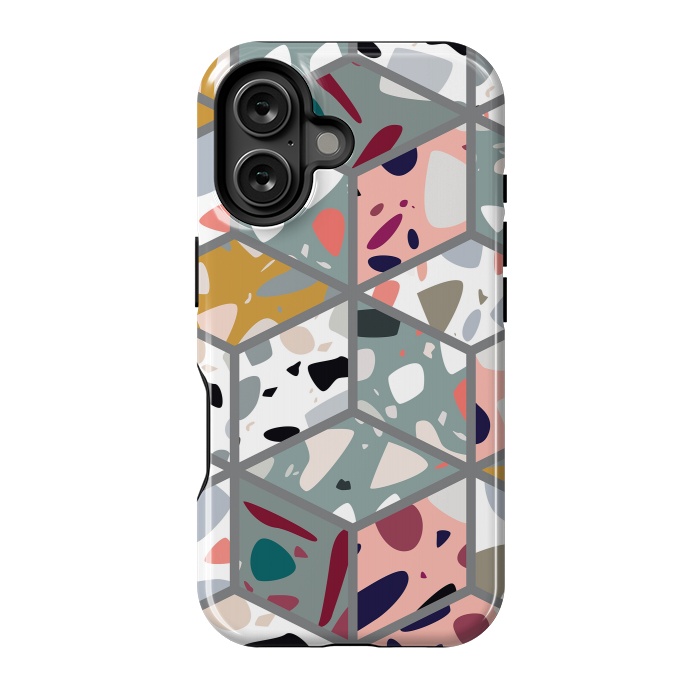 iPhone 16 StrongFit Terrazzo 033 by Jelena Obradovic