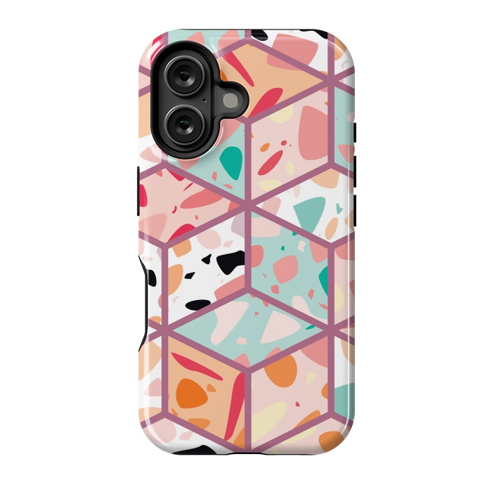 iPhone 16 StrongFit Terrazzo 035 by Jelena Obradovic