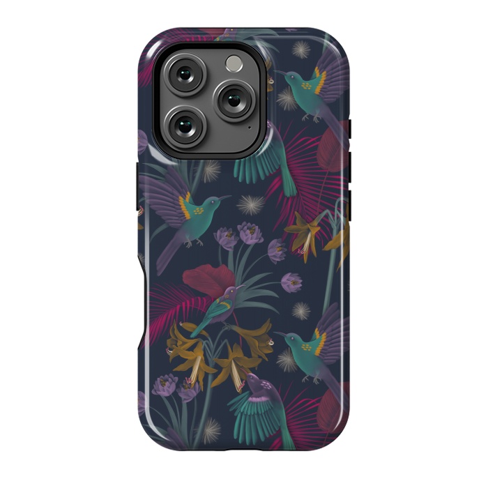 iPhone 16 Pro StrongFit Purple Sunbird by Tishya Oedit